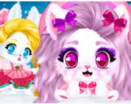 Cat and rabbit holiday llatos HTML5 jtk