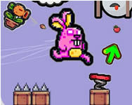 Cute rabbits challenging adventure llatos HTML5 jtk