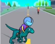 Dino rush hypercasual runner jtkok ingyen